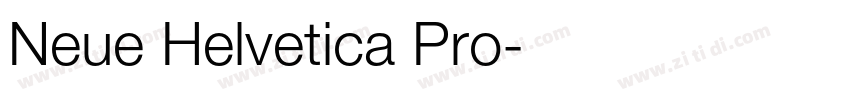 Neue Helvetica Pro字体转换